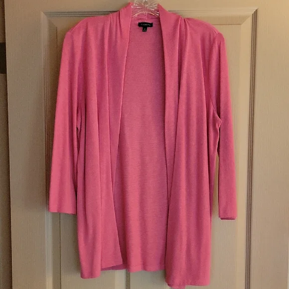 Talbots Vibrant Pink Open Cardigan - Picture 1 of 2